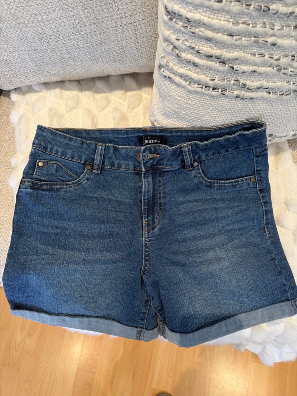 d. jeans Blue Denim Jean Shorts